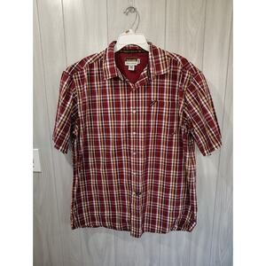 Men's Ecko Unltd Classic Material Plaid Short Sleeve Button Up Shirt Casual Size